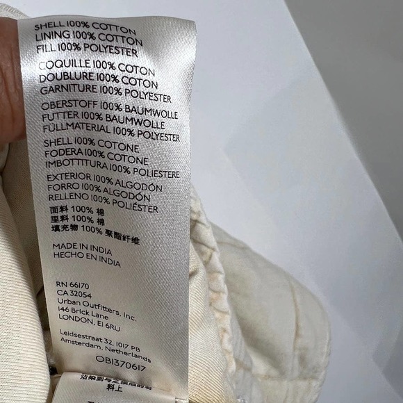 Free People dolman quilted jacket in vanilla cream size XS - Picture 11 of 16